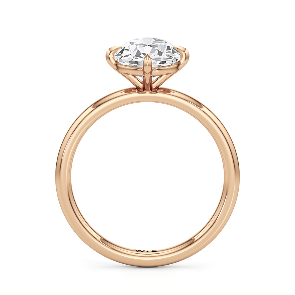 Antique Cushion Cut Aster Engagement Ring with Lab Grown Diamond in 14KT Rose Gold view 5
