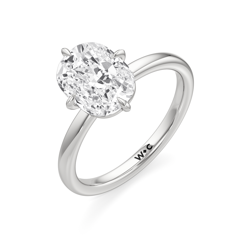 Antique Cushion Cut Aster Engagement Ring with Lab Grown Diamond in 14KT Platinum view 6
