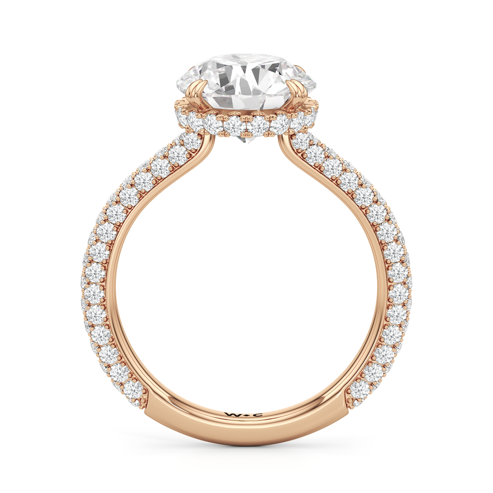 Round Cut The Windsor Low-Profile Ring with Lab Grown Diamond in 14KT Rose Gold view 5
