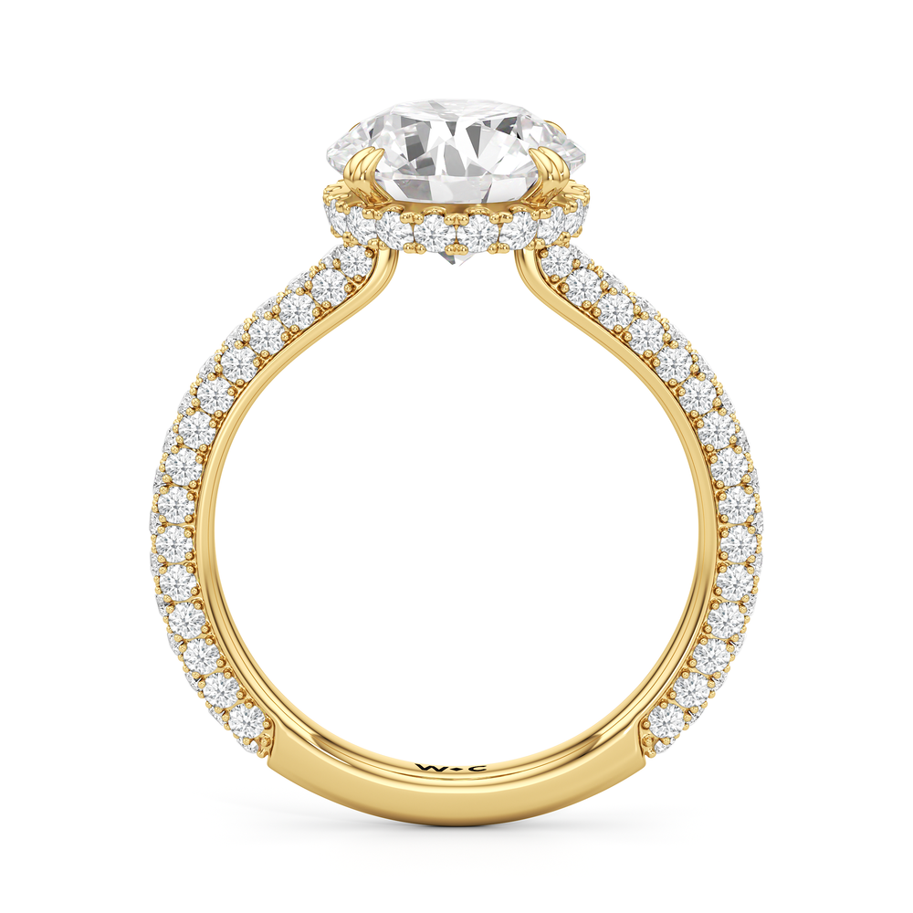 Round Cut The Windsor Low-Profile Ring with Lab Grown Diamond in 14KT Yellow Gold view 5
