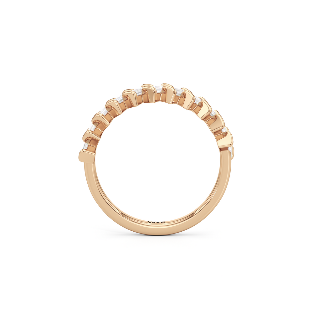 The Caroline Ring with 18K Rose Gold Vermeil / Lab / 1 Cut Diamond in 14KT 18K Rose Gold Vermeil / Lab / 1 view 2
