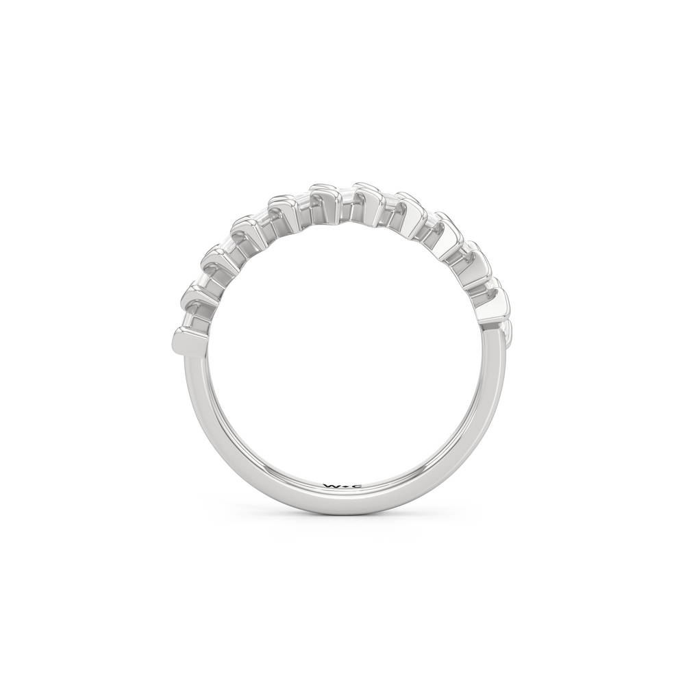 The Caroline Ring with Sterling Silver / Lab / 1 Cut Diamond in 14KT Sterling Silver / Lab / 1 view 2
