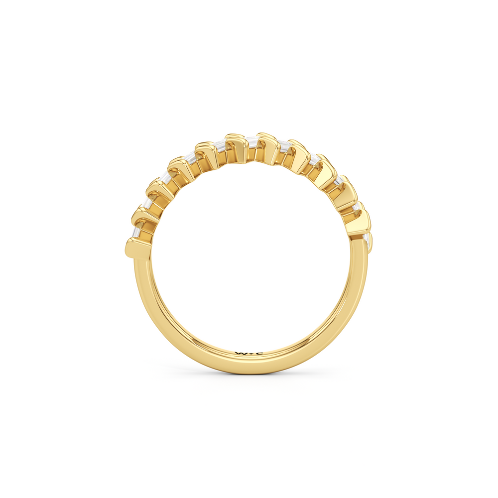 The Caroline Ring with 18K Yellow Gold Vermeil / Lab / 1 Cut Diamond in 14KT 18K Yellow Gold Vermeil / Lab / 1 view 2
