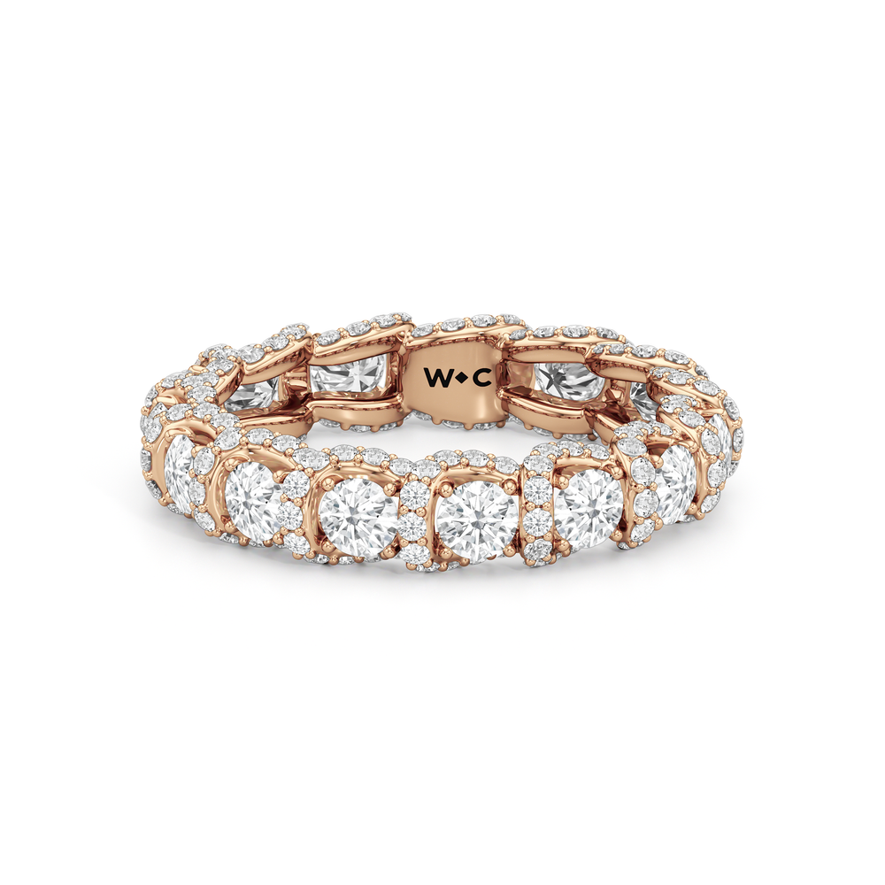 The Fulton Eternity Ring (F/G SI+) with 18KT Rose Gold / Natural / 2 3/4 Cut Diamond in 14KT Rose Gold / Natural / 2 3/4 view 1
