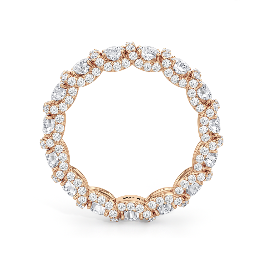 The Fulton Eternity Ring with 18KT Rose Gold / Lab / 2 3/4 Cut Diamond in 14KT Rose Gold / Lab / 2 3/4 view 4
