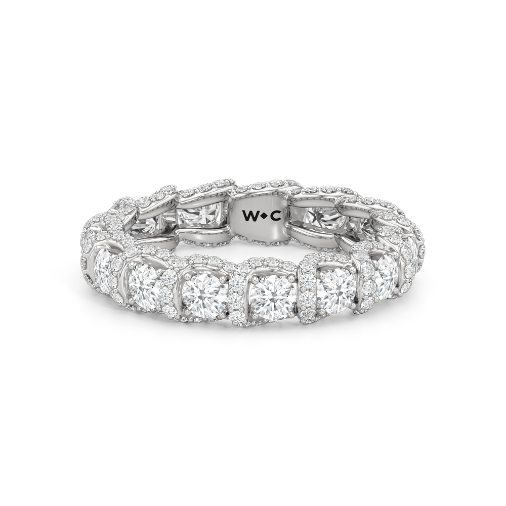 The Fulton Eternity Ring (F/G SI+) with Platinum / Natural / 2 3/4 Cut Diamond in 14KT Platinum / Natural / 2 3/4 view 1
