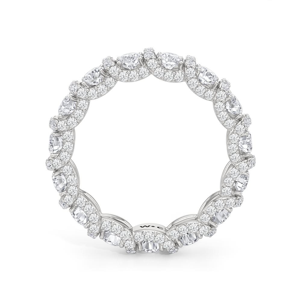 The Fulton Eternity Ring with Platinum / Lab / 2 3/4 Cut Diamond in 14KT Platinum / Lab / 2 3/4 view 4
