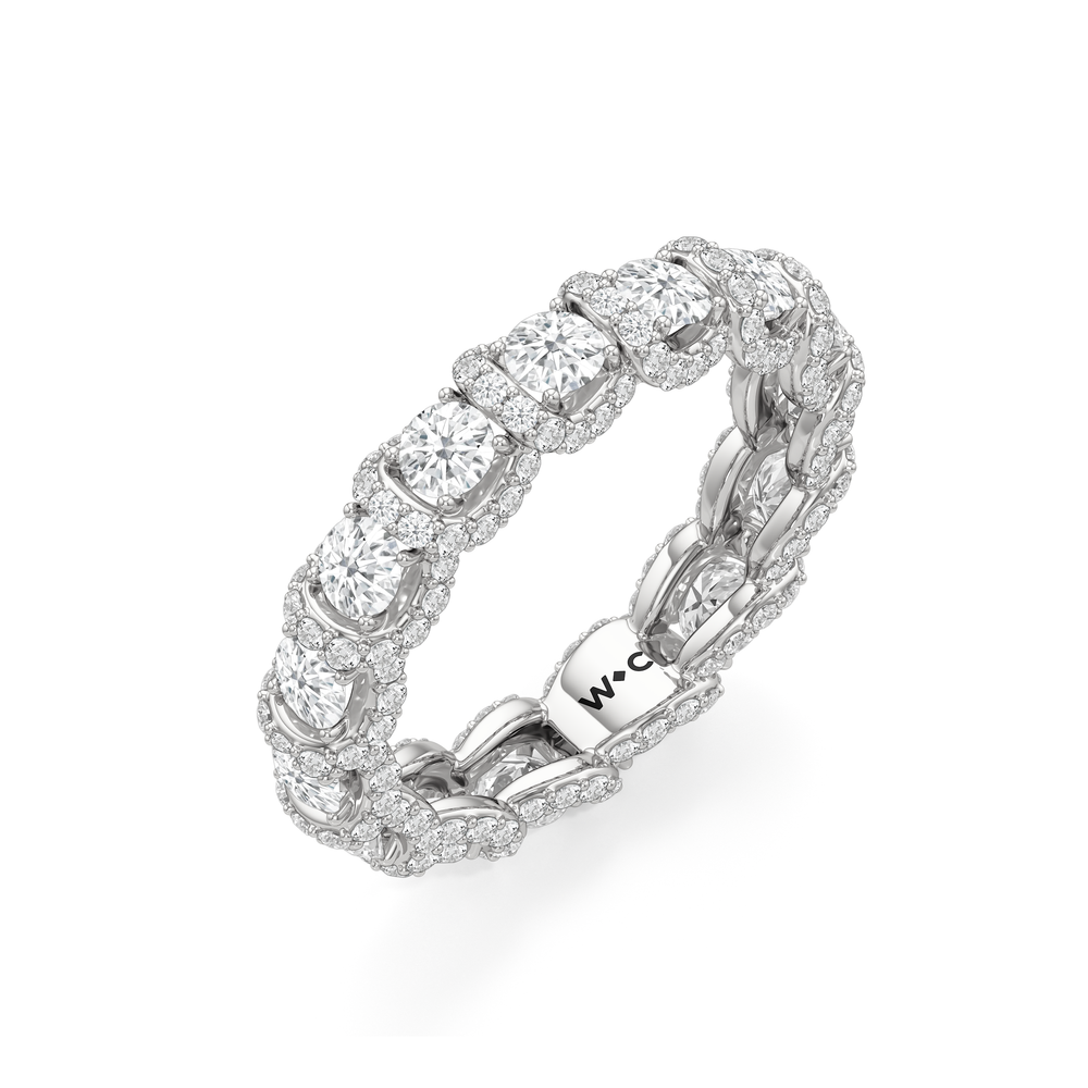 The Fulton Eternity Ring with Platinum / Lab / 2 3/4 Cut Diamond in 14KT Platinum / Lab / 2 3/4 view 5
