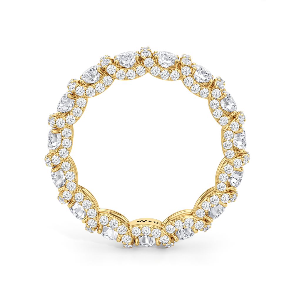 The Fulton Eternity Ring with 18KT Yellow Gold / Lab / 2 3/4 Cut Diamond in 14KT Yellow Gold / Lab / 2 3/4 view 4
