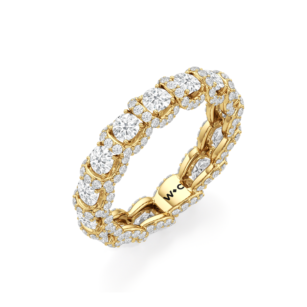 The Fulton Eternity Ring with 18KT Yellow Gold / Lab / 2 3/4 Cut Diamond in 14KT Yellow Gold / Lab / 2 3/4 view 5
