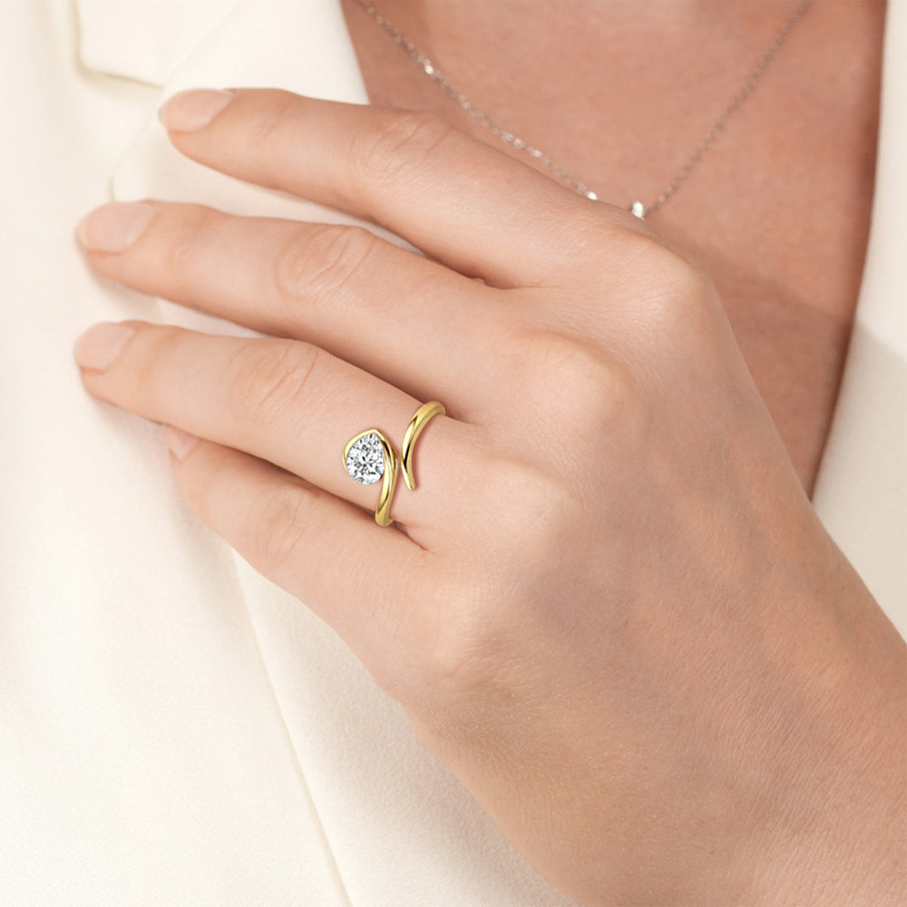 Model Wearing The Lila Ring view