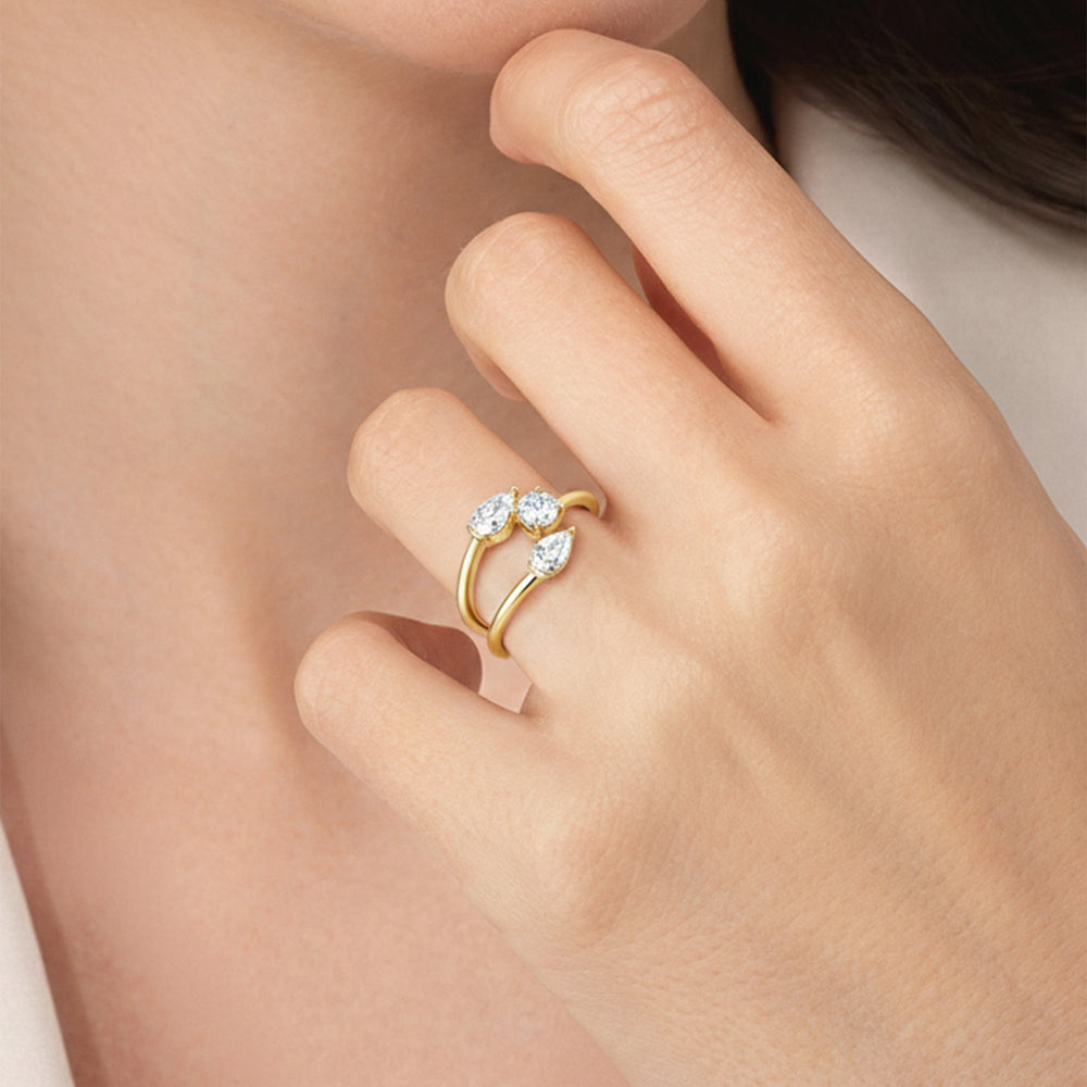 Model Wearing The Isa Ring view