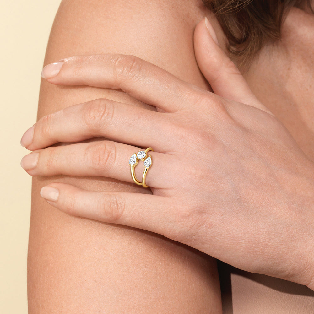 Model Wearing The Isa Ring view