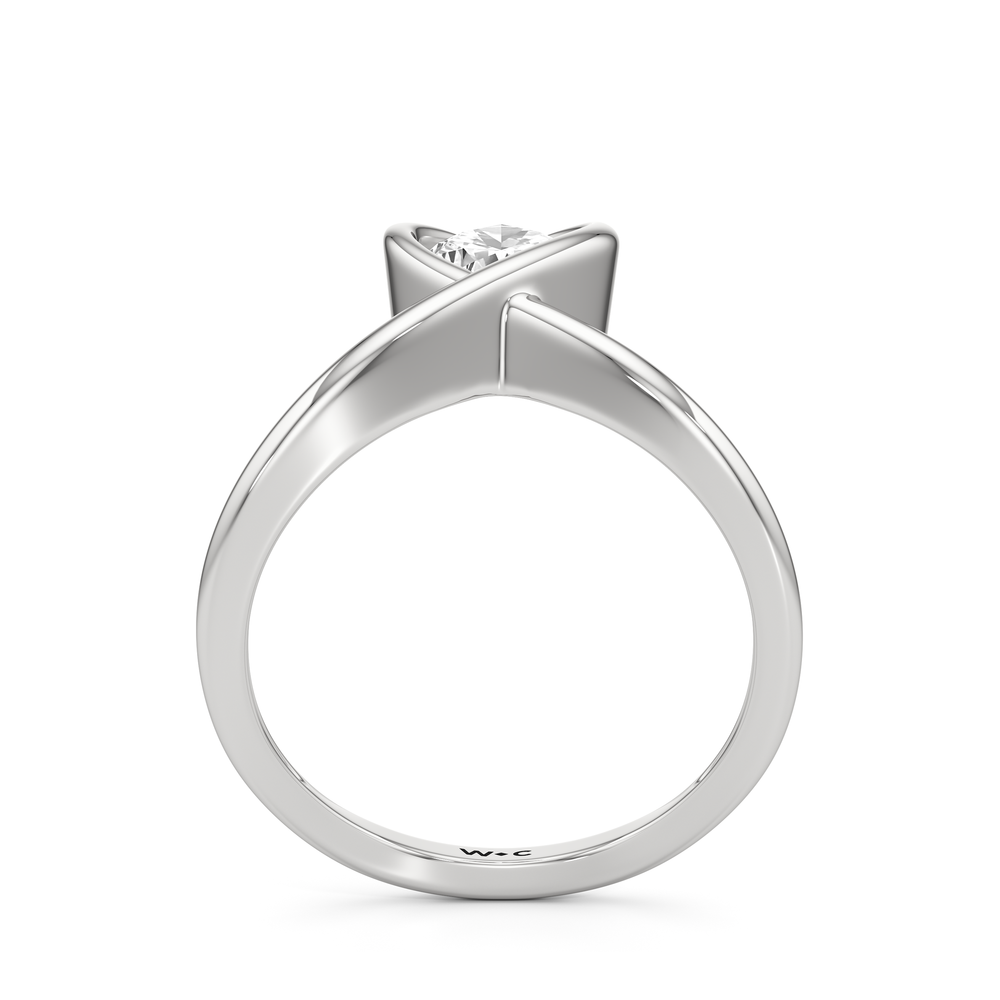 The Blythe Ring with Platinum / Lab / 1 3/8 Cut Diamond in 14KT Platinum / Lab / 1 3/8 view 2

