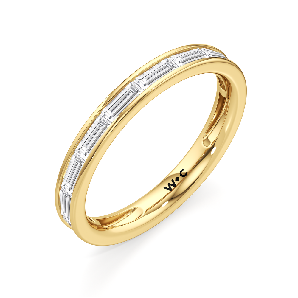 The Wren Baguette Ring with 14KT Yellow Gold / 1/3 / 6 Cut Diamond in 14KT Yellow Gold / 1/3 / 6 view 5
