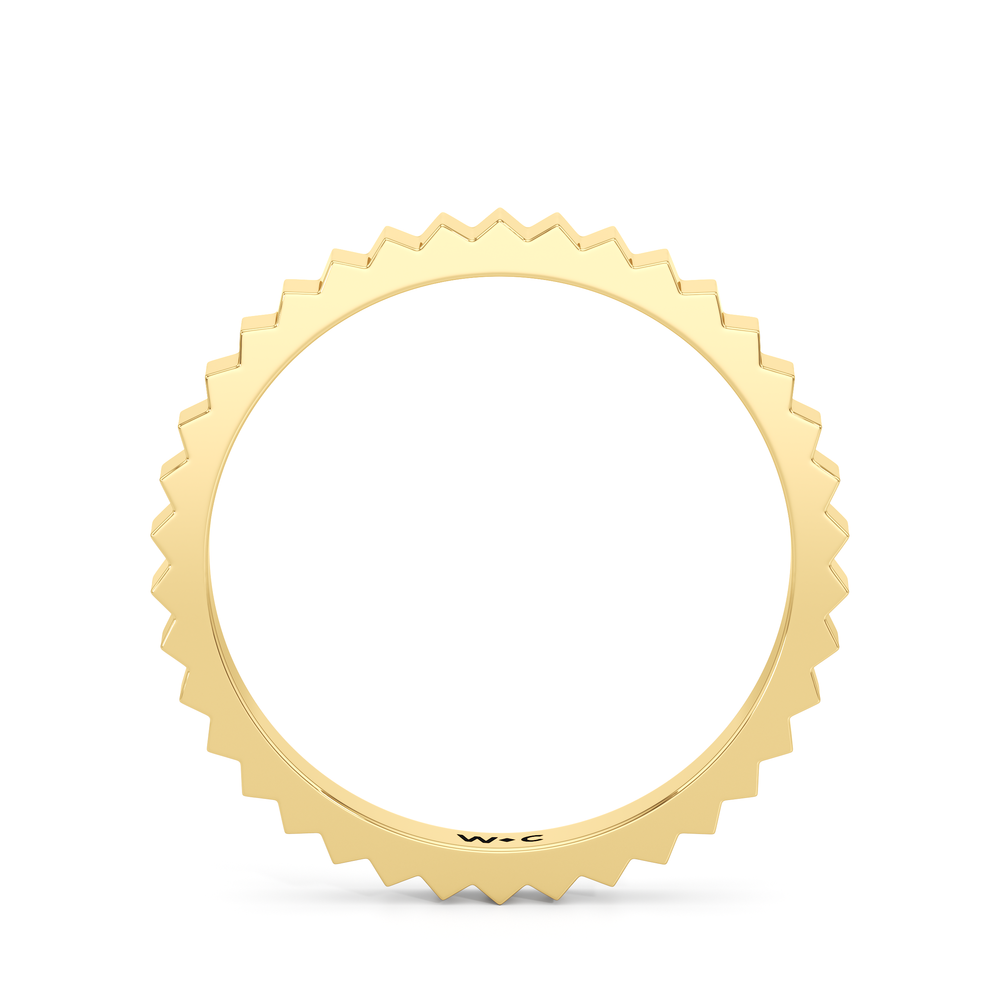 The Kit Stacker Ring with 18K Yellow Gold Vermeil / 6 Cut Diamond in 14KT 18K Yellow Gold Vermeil / 6 view 4
