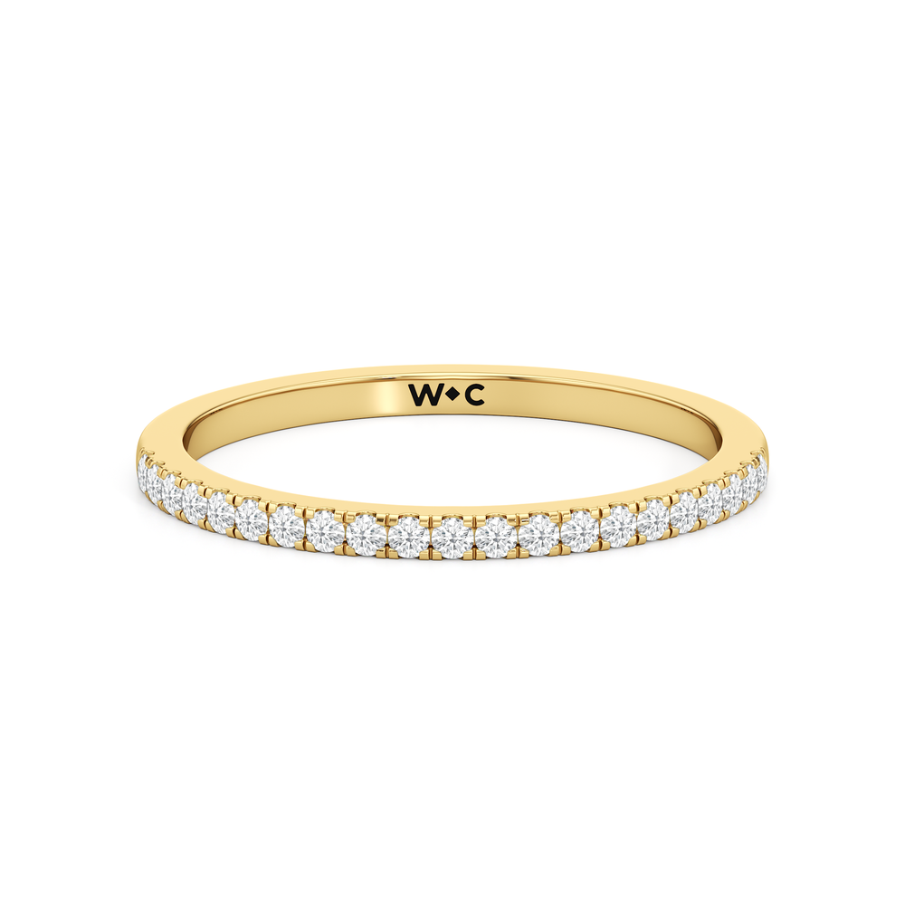 Petitie Anniversary Ring with 14KT Yellow Gold / 1/6 / 6.5 Cut Diamond in 14KT Yellow Gold / 1/6 / 6.5 view 1
