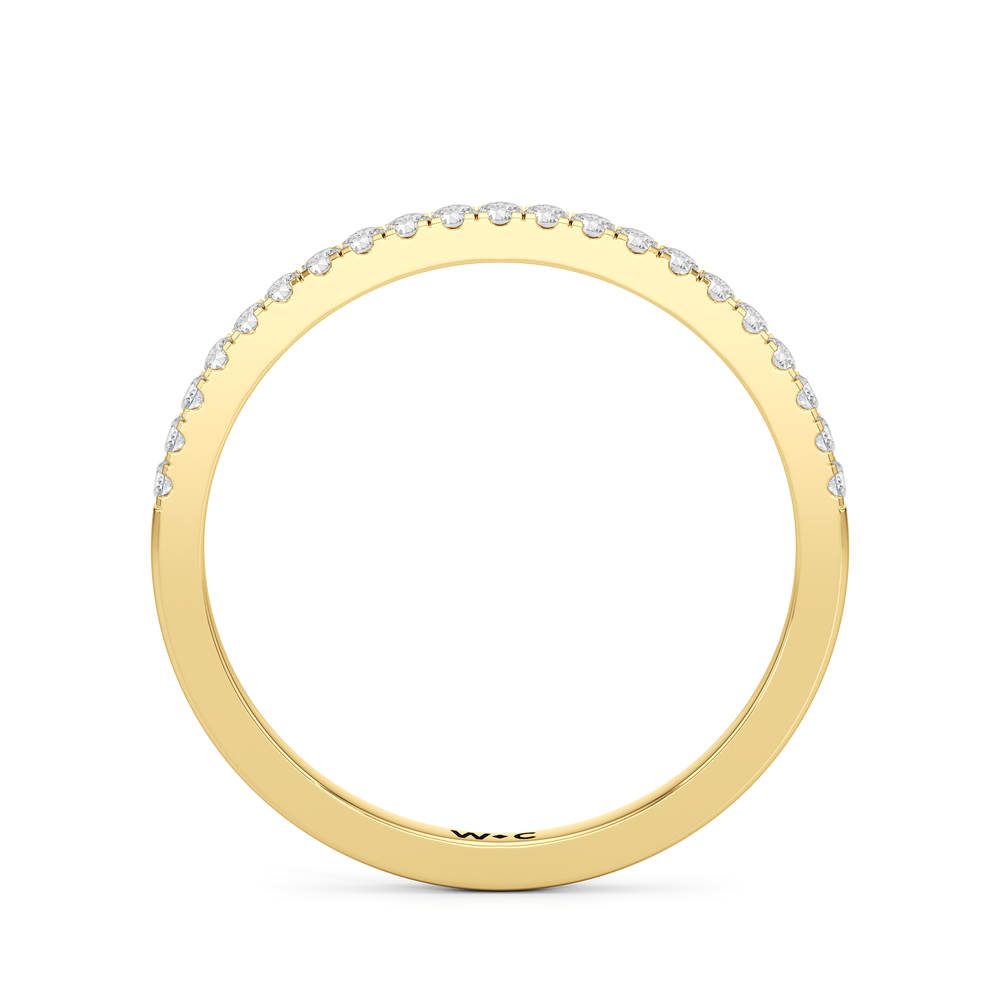 Petitie Anniversary Ring with 14KT Yellow Gold / 1/6 / 6 Cut Diamond in 14KT Yellow Gold / 1/6 / 6 view 2
