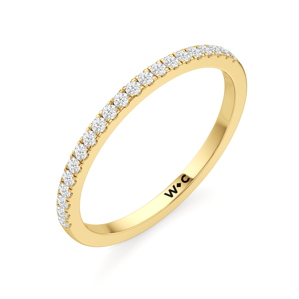 Petitie Anniversary Ring with 14KT Yellow Gold / 1/6 / 6.5 Cut Diamond in 14KT Yellow Gold / 1/6 / 6.5 view 3
