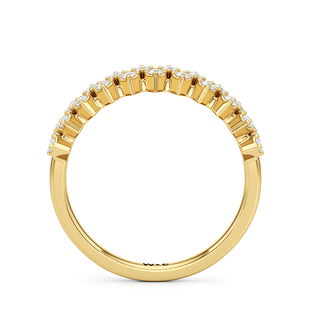 The Josie Ring with 14KT Yellow Gold / 1/5 / 7 Cut Diamond in 14KT Yellow Gold / 1/5 / 7 view 4
