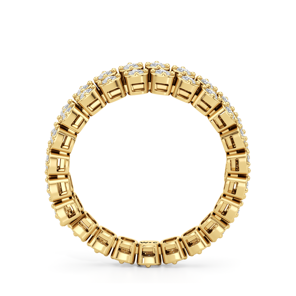 The Camille Wrap Ring with 14KT Yellow Gold / 3/4 / 6.5 Cut Diamond in 14KT Yellow Gold / 3/4 / 6.5 view 4
