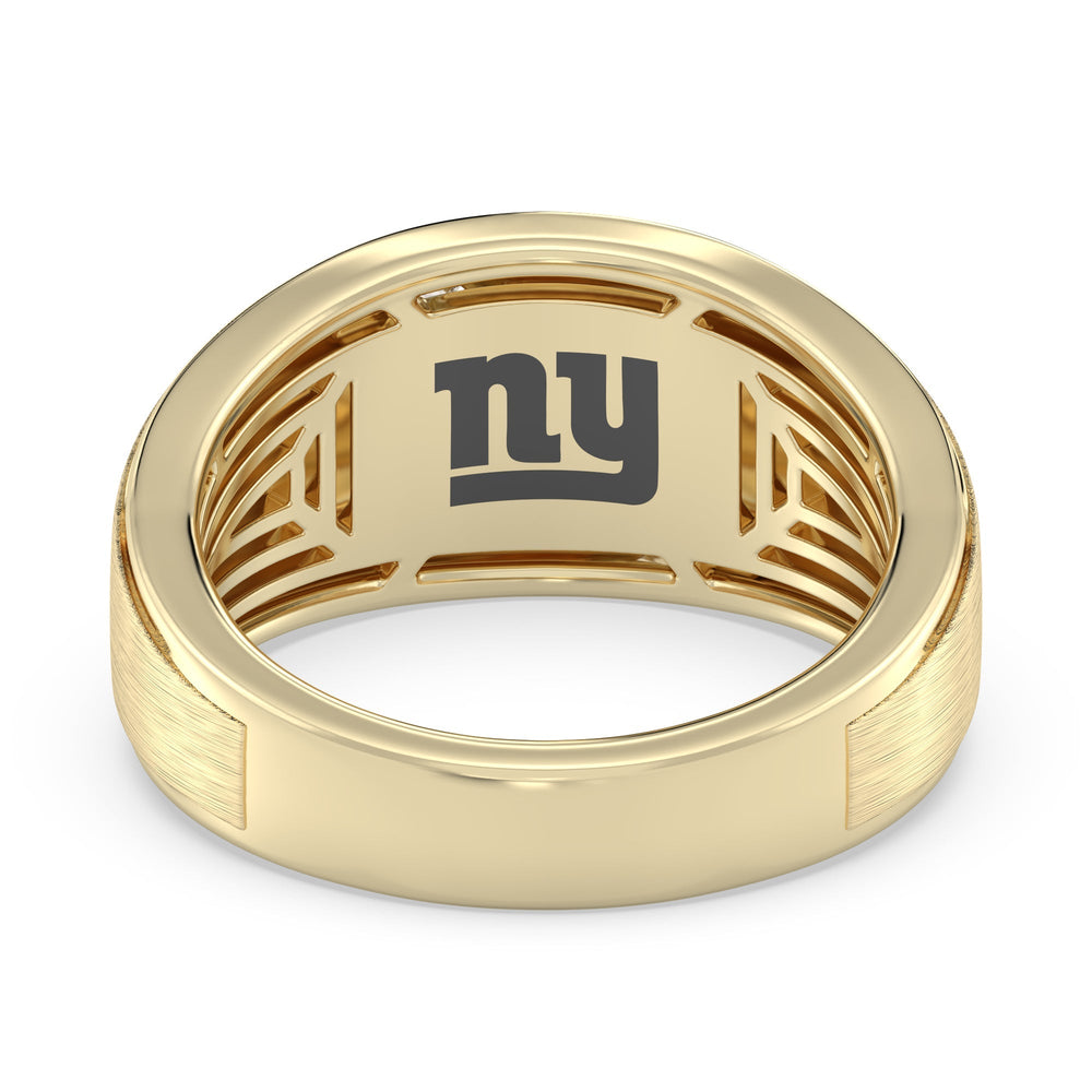 NFL Men's Diamond Band with 18KT Yellow Gold / Natural / Giants Cut Diamond in 14KT Yellow Gold / Natural / Giants view 2
