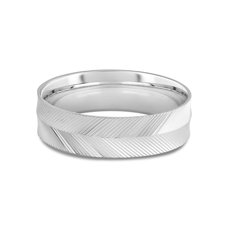 Ribbed Reverse Men's Ring