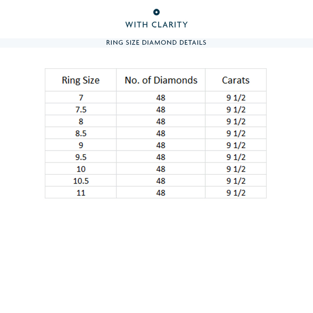 Garden Eternity Ring with 14KT Rose Gold / Lab / 9 1/2 Cut Diamond in 14KT Rose Gold / Lab / 9 1/2 view 4
