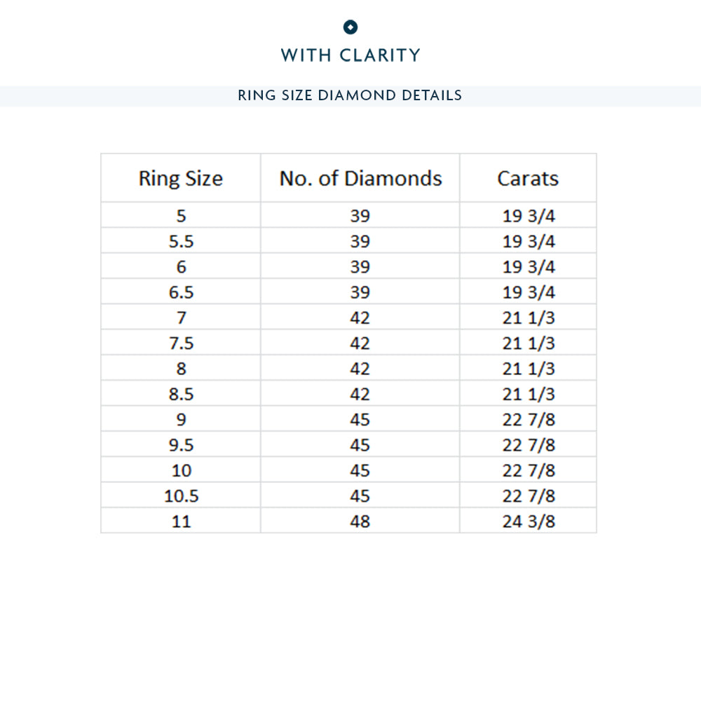 The Krasner Eternity Ring with 18KT Rose Gold / Lab / 21 1/3 Cut Diamond in 14KT Rose Gold / Lab / 21 1/3 view 5
