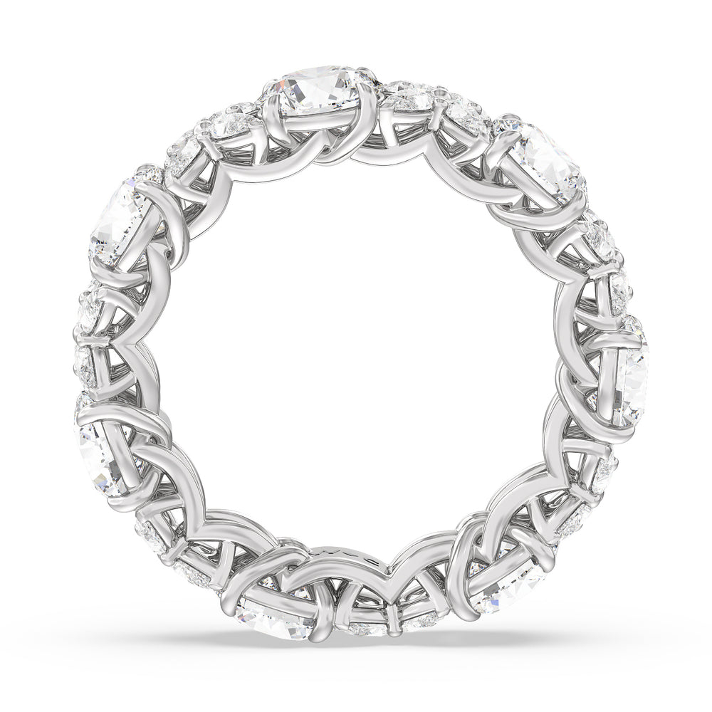 Botanical Eternity Ring with Platinum / Lab / 6 5/8 Cut Diamond in 14KT Platinum / Lab / 6 5/8 view 5
