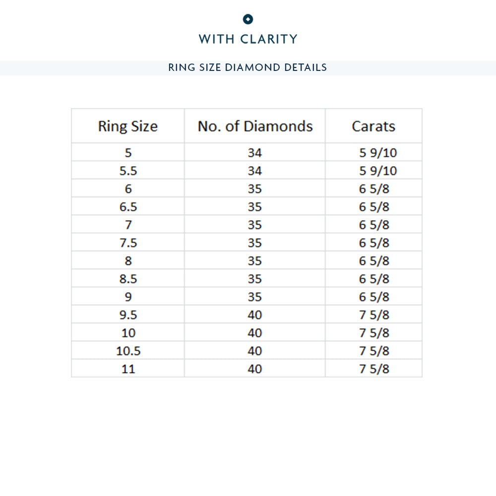 Botanical Eternity Ring with 18KT Rose Gold / Lab / 6 5/8 Cut Diamond in 14KT Rose Gold / Lab / 6 5/8 view 6
