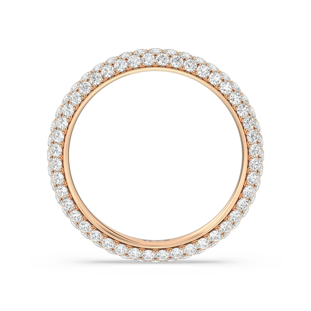 The Windsor Slim Eternity Ring with 18KT Rose Gold / Lab / 1 1/2 Cut Diamond in 14KT Rose Gold / Lab / 1 1/2 view 4
