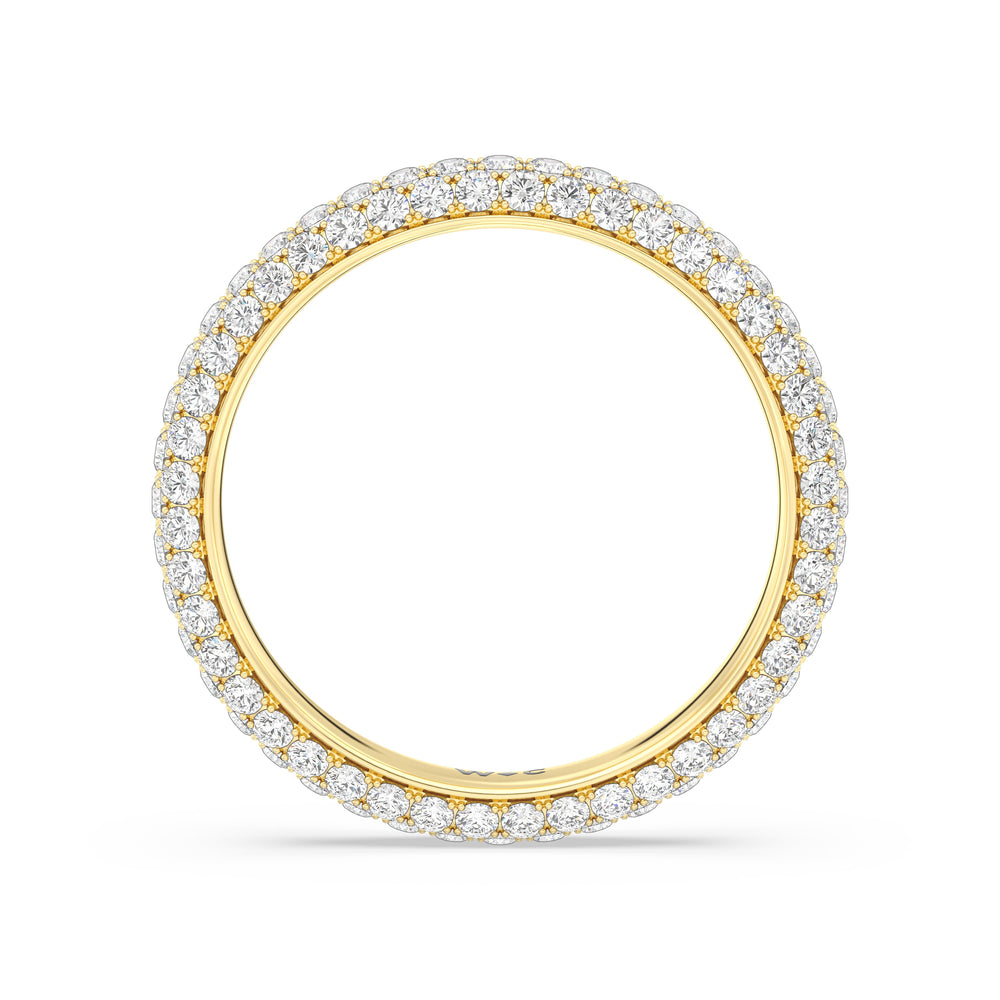 The Windsor Slim Eternity Ring with 18KT Yellow Gold / Lab / 1 1/2 Cut Diamond in 14KT Yellow Gold / Lab / 1 1/2 view 4
