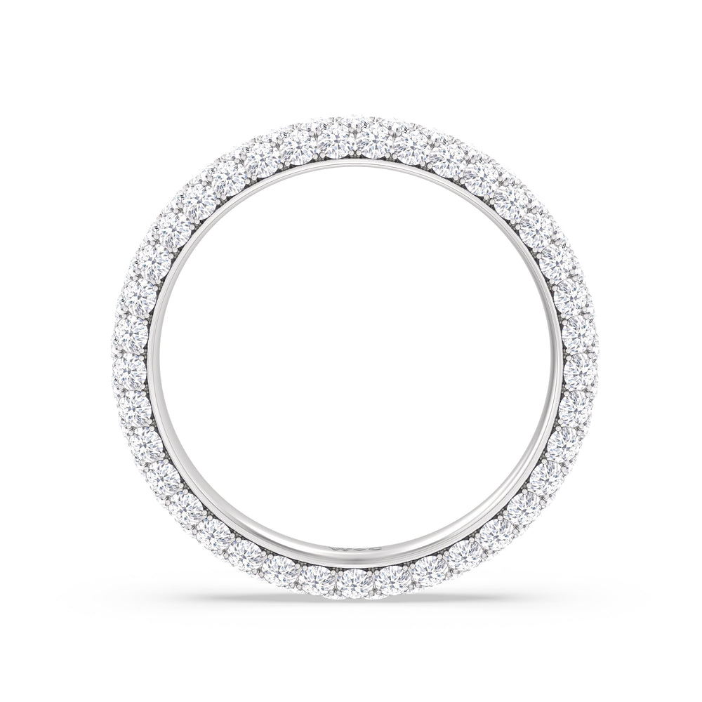 The Windsor Slim Eternity Ring with Platinum / Lab / 2 Cut Diamond in 14KT Platinum / Lab / 2 view 6
