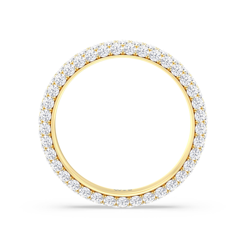 The Windsor Slim Eternity Ring with 18KT Yellow Gold / Lab / 2 Cut Diamond in 14KT Yellow Gold / Lab / 2 view 6
