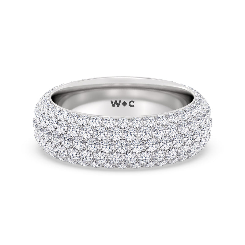 Elegance Wide Dome Eternity Ring