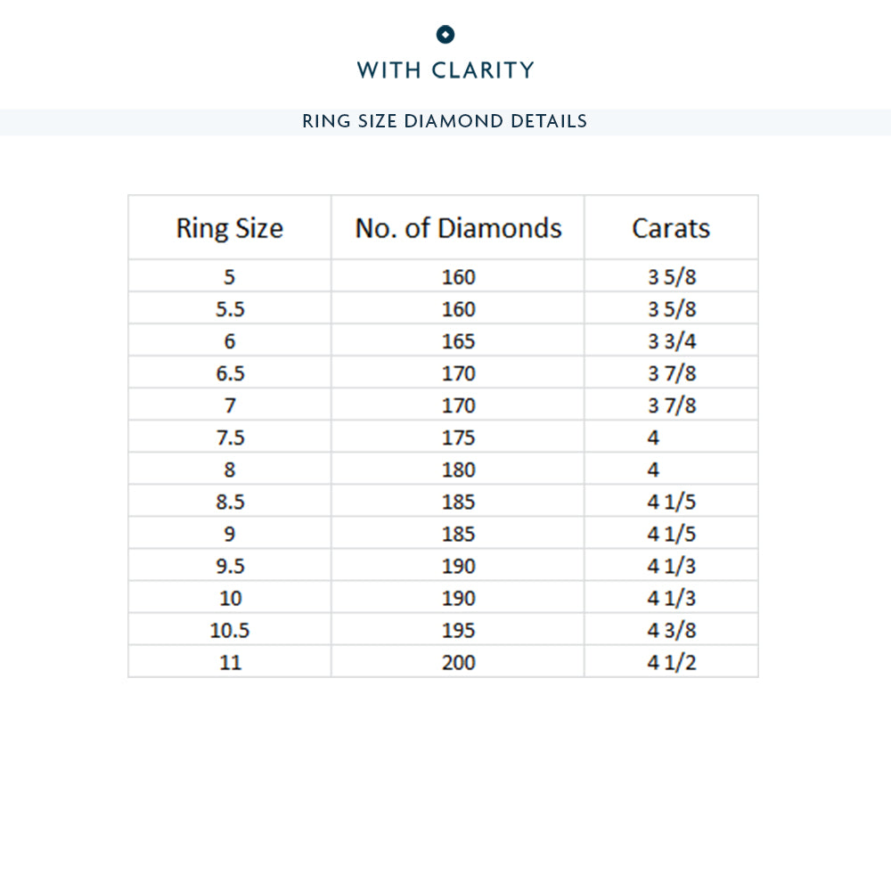 The Windsor Wide Eternity Ring with 18KT Rose Gold / Lab / 4 Cut Diamond in 14KT Rose Gold / Lab / 4 view 4
