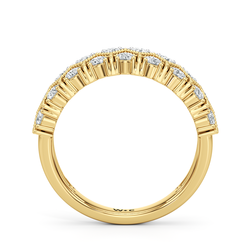 The LeVeque Ring with 18KT White & Yellow Gold / Lab / 3/4 Cut Diamond in 14KT White & Yellow Gold / Lab / 3/4 view 3
