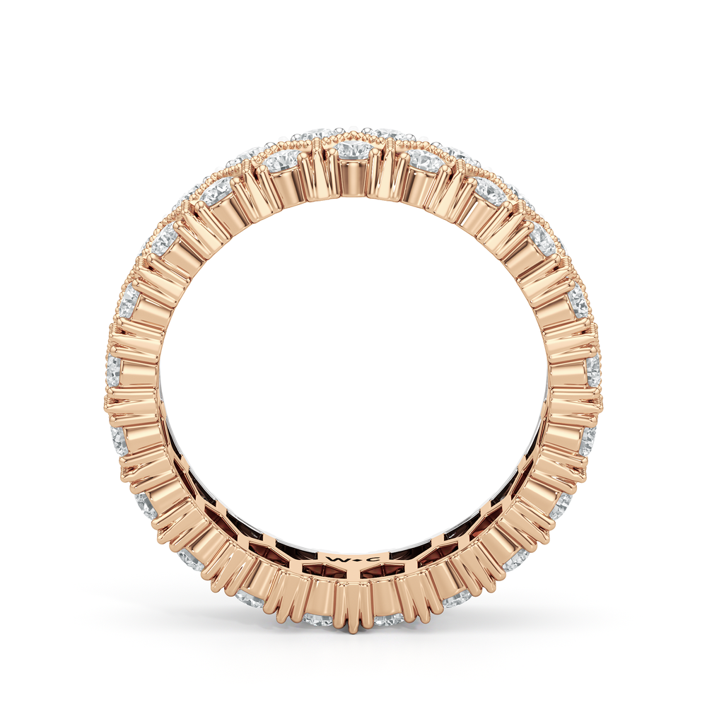 The Piscine Ring with 18KT White & Rose Gold / Lab / 1 7/8 Cut Diamond in 14KT White & Rose Gold / Lab / 1 7/8 view 3
