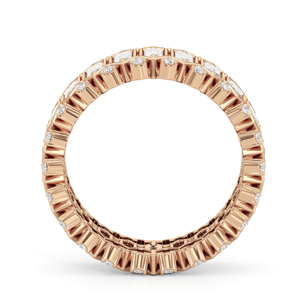 The Lexington Ring with 18KT Rose Gold / Lab / 2 3/8 Cut Diamond in 14KT Rose Gold / Lab / 2 3/8 view 3
