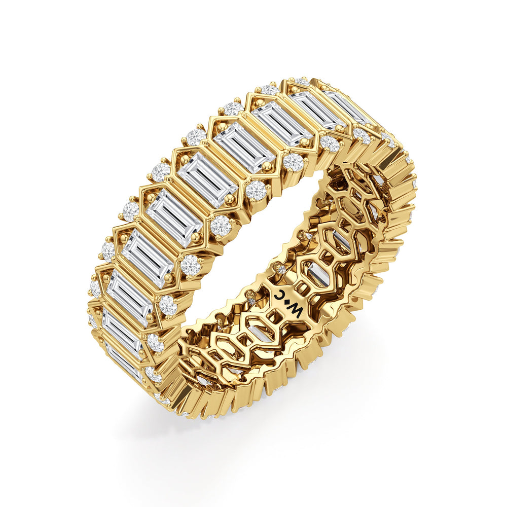 The Lexington Ring with 18KT Yellow Gold / Lab / 2 3/8 Cut Diamond in 14KT Yellow Gold / Lab / 2 3/8 view 4
