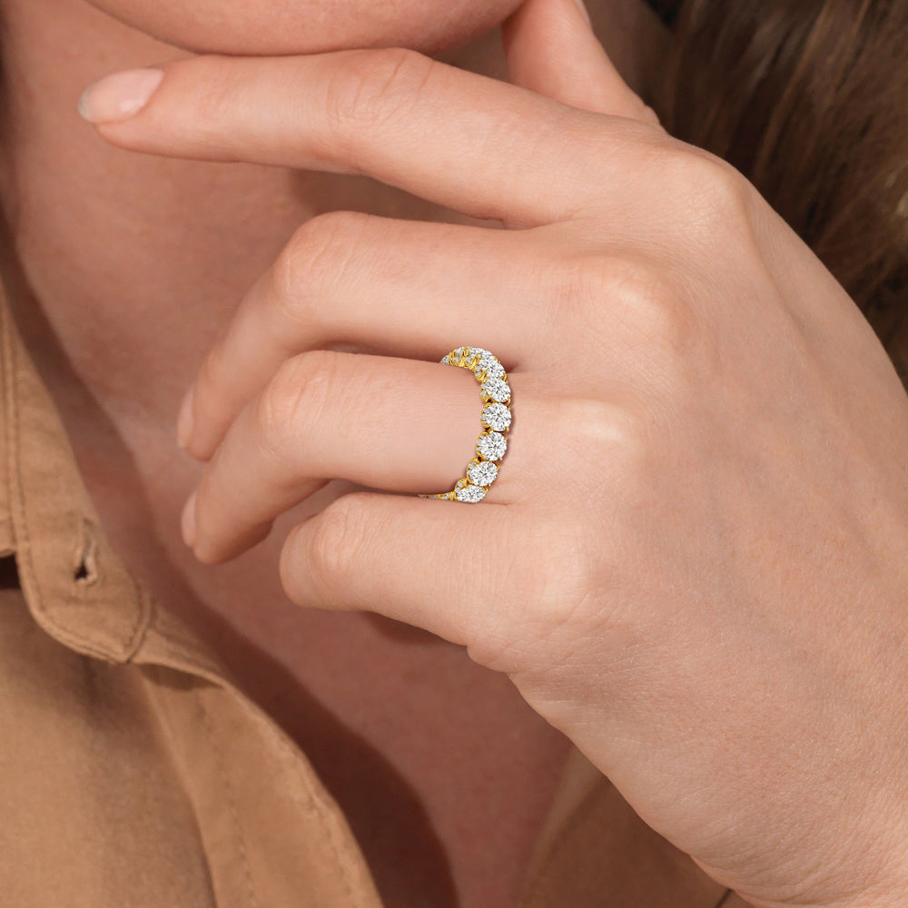Model Wearing The Atrium Eternity Ring view