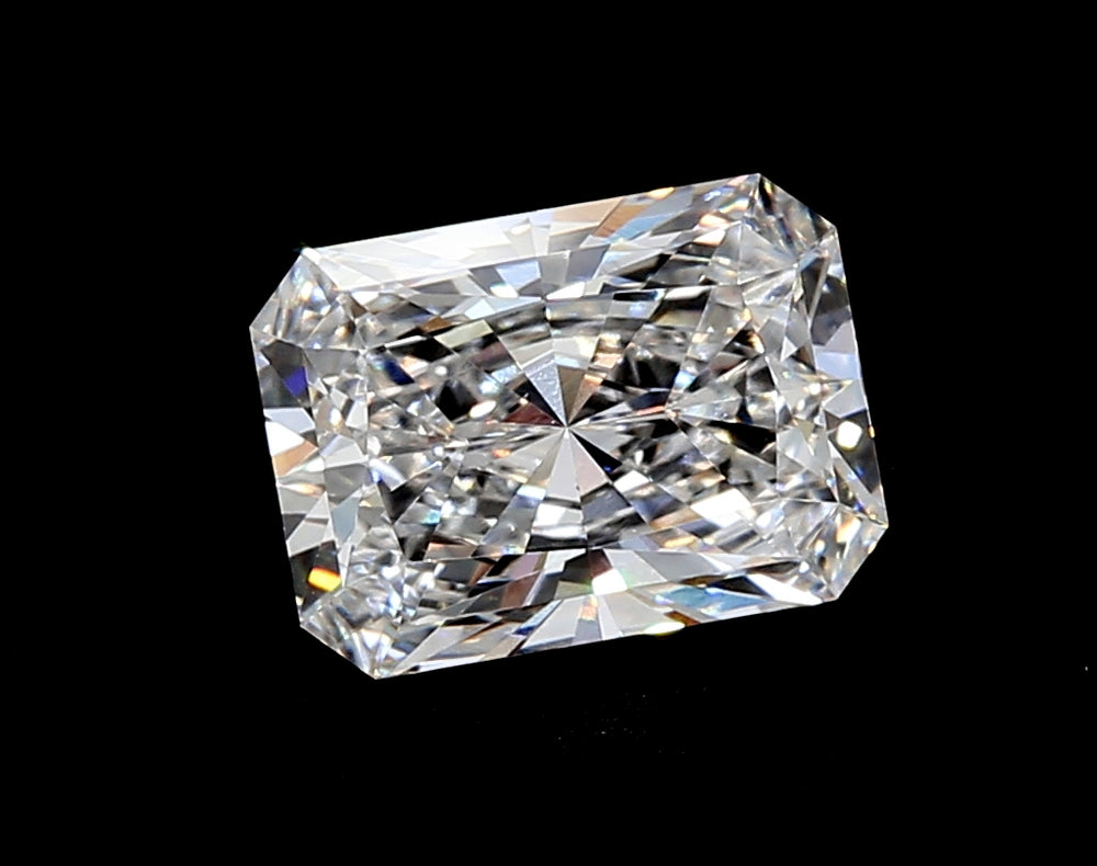 1.85 Carat Radiant Lab Diamond with  Cut Diamond in 14KT  view 1
