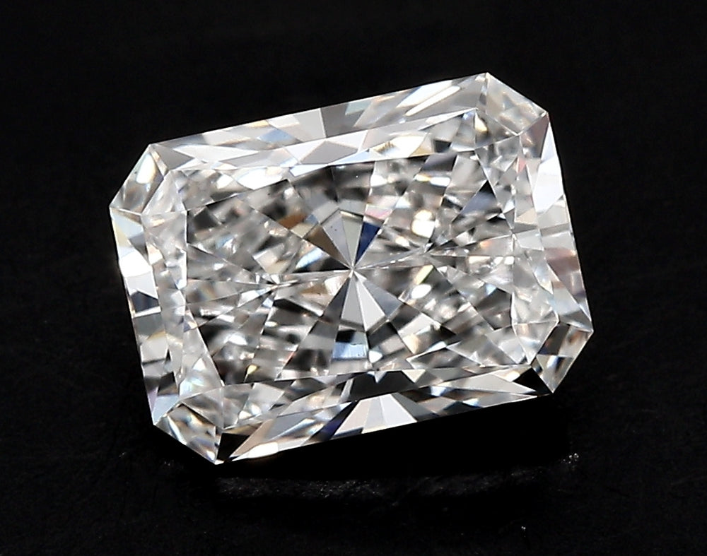 3.56 Carat Radiant Lab Diamond with  Cut Diamond in 14KT  view 1
