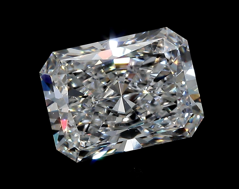 3.56 Carat Radiant Lab Diamond with  Cut Diamond in 14KT  view 1

