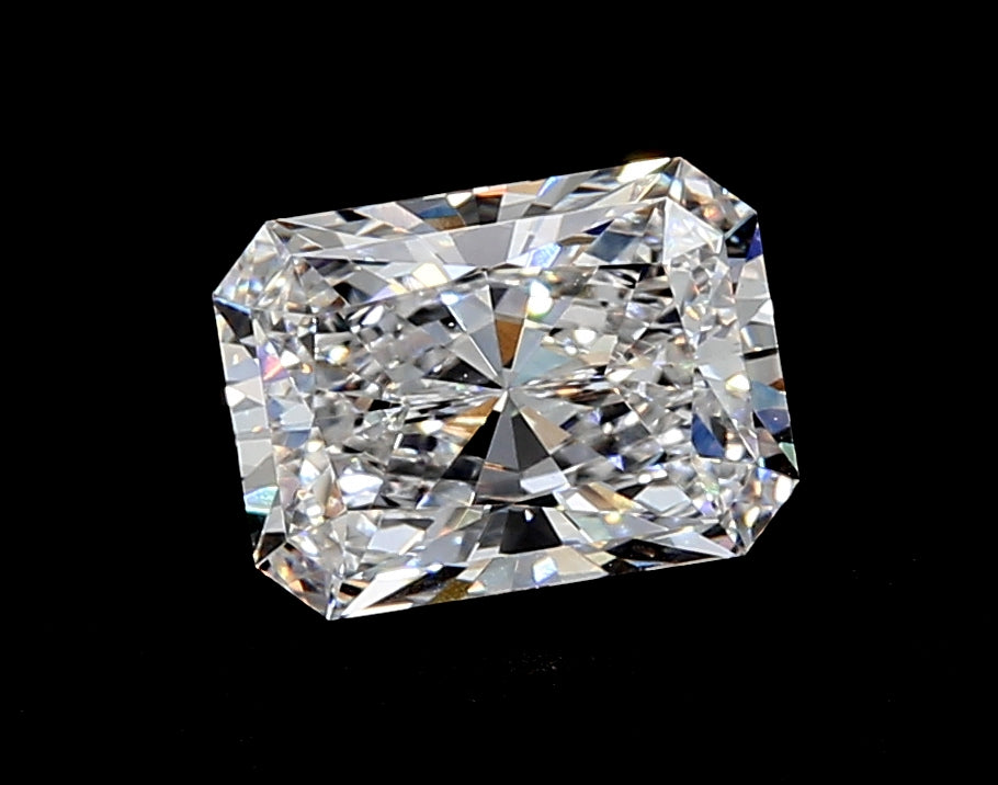 2.5 Carat Radiant Lab Diamond with  Cut Diamond in 14KT  view 1
