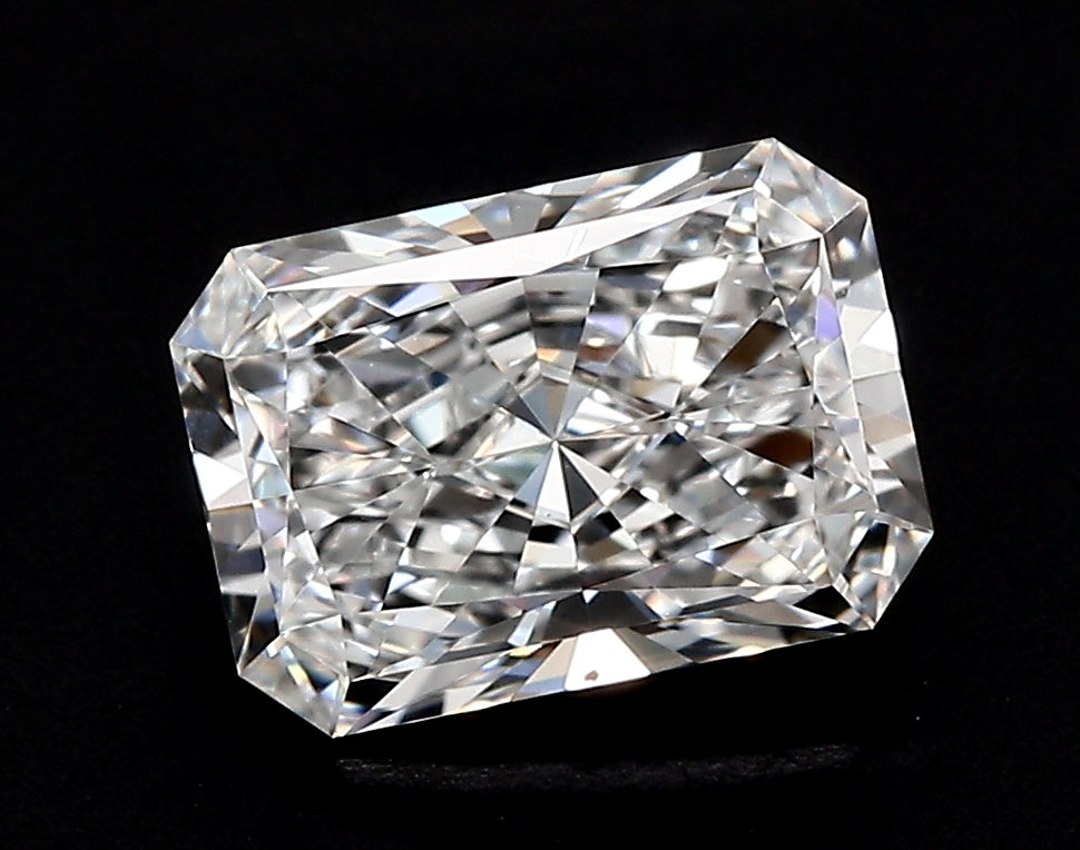1.71 Carat Radiant Lab Diamond with  Cut Diamond in 14KT  view 1
