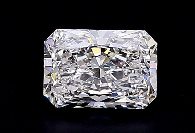 0.72 Carat Radiant Lab Diamond with  Cut Diamond in 14KT  view 1
