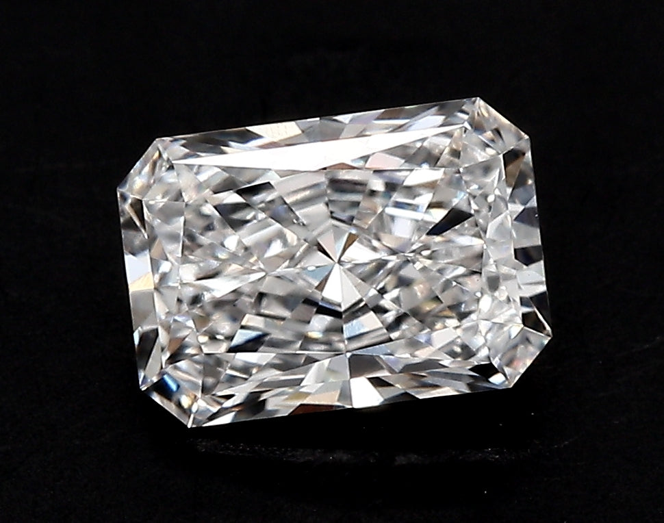 2.01 Carat Radiant Lab Diamond with  Cut Diamond in 14KT  view 1
