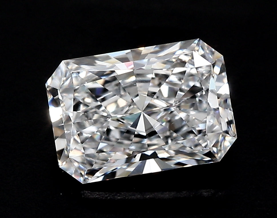 3.73 Carat Radiant Lab Diamond with  Cut Diamond in 14KT  view 1
